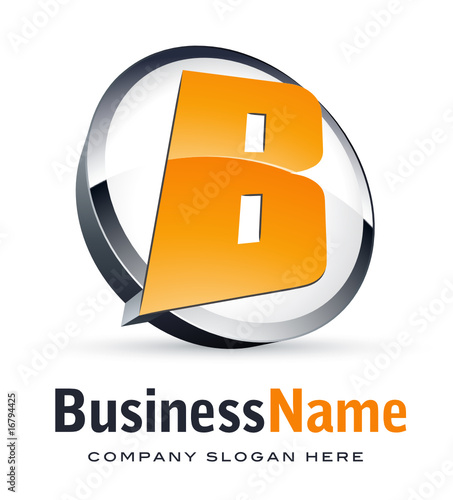 Alphabet logo design, letter B