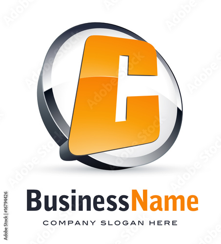 Alphabet logo design, letter C