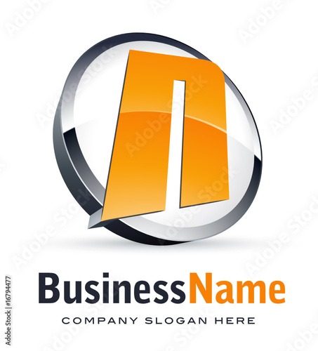 Alphabet logo design, letter N