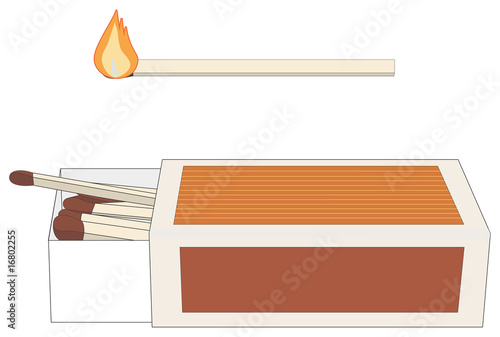 Vector Matchbox and a Lighted Stick