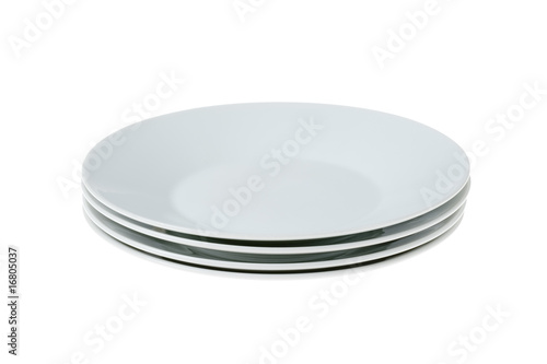 White Shallow Plate
