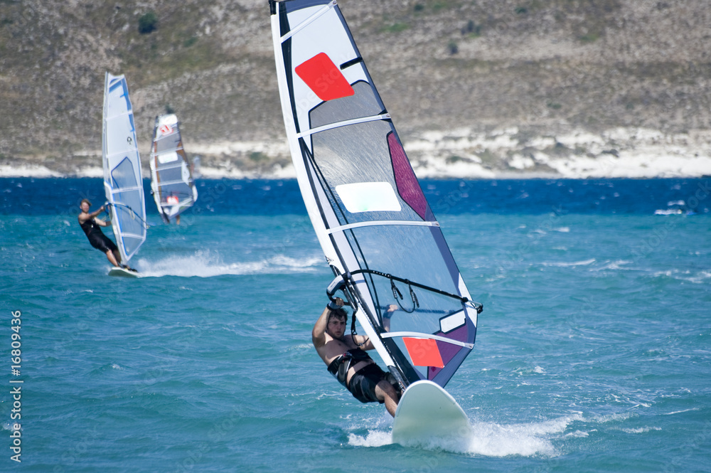 Naklejka premium Windsurfing