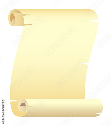 Blank Paper Scroll