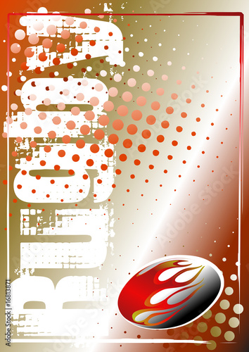 rugby golden poster background 2