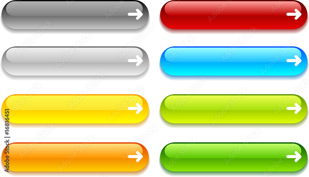 Web shiny buttons. Vector illustration. Web shiny buttons. Vector illustration.
