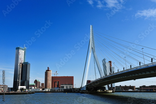 Erasmus bridge in Rotterdam © Eric Gevaert