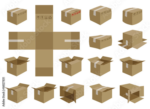 vector shipping box