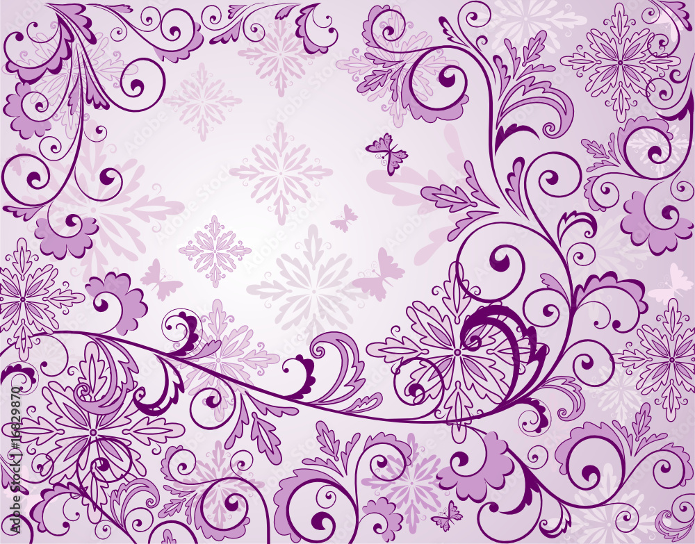 Beautiful floral lilac background