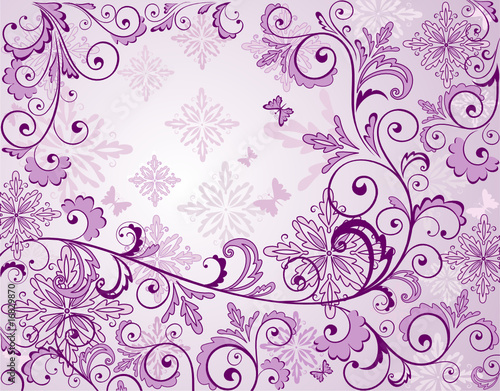 Beautiful floral lilac background
