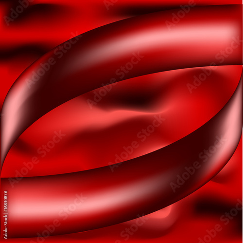 Vector illustration of abstract red silk background