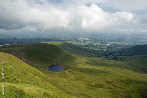 View from Y Gyrn Brecon Beacons photo