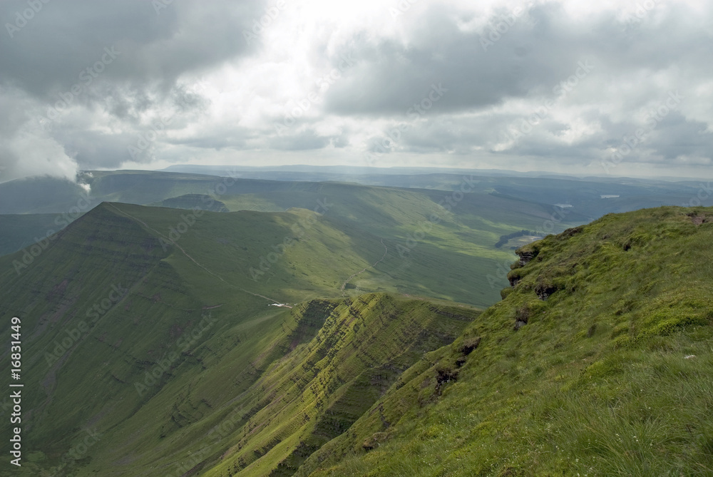 Fototapeta premium View from Y Gyrn Brecon Beacons Wales