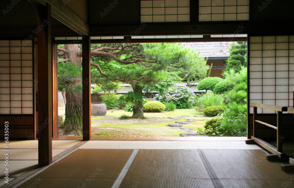 Obraz premium tradycyjne wnętrze japonii