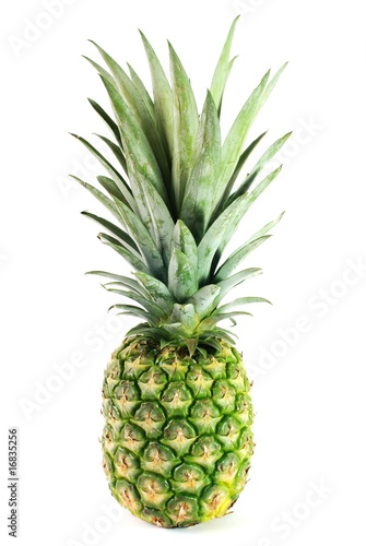 Isolated pineapple on white background