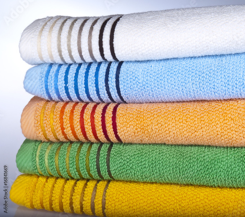Five Towels on White