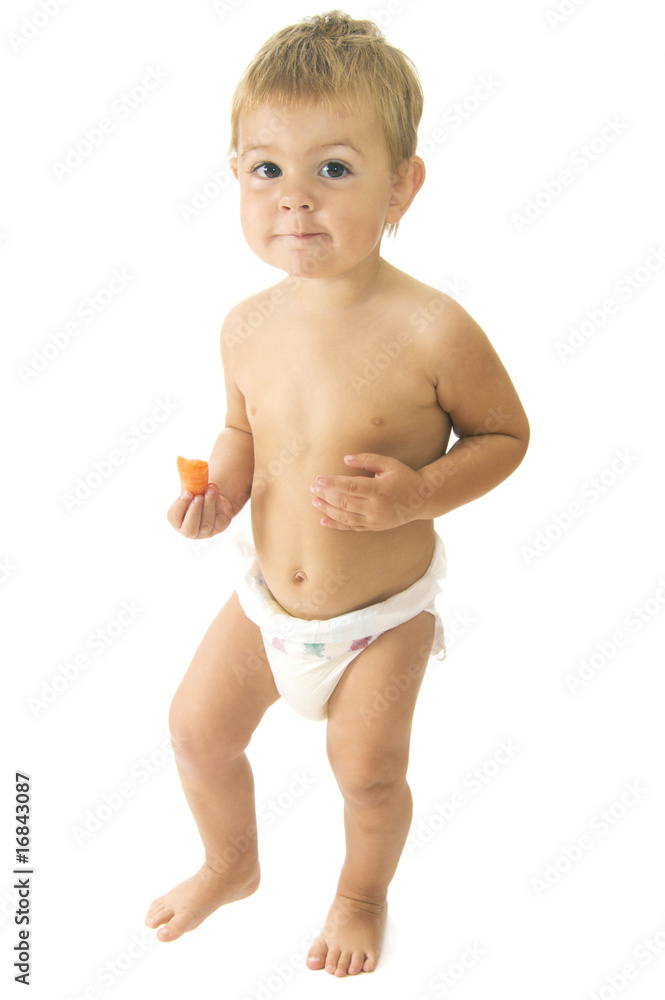Baby with carrot Baby with carrot