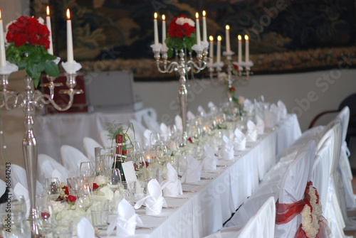 Festliche Hochzeitstafel
