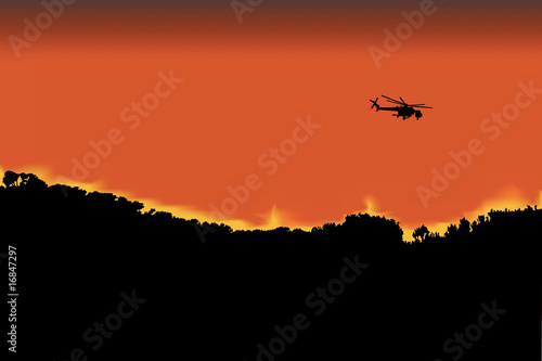 Helicoptero de extincion de incendios