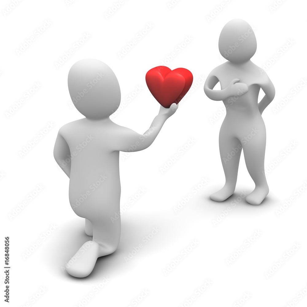 Giving heart. 3d rendered illustration isolated on white. Giving heart. 3d rendered illustration isolated on white.