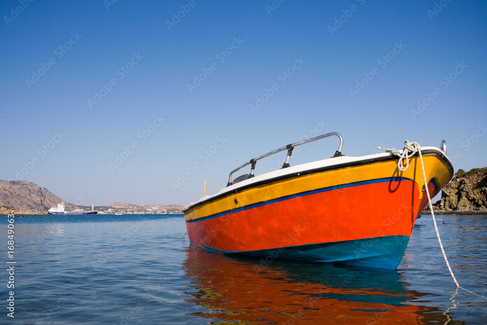 Small fishing boat on a sea Small fishing boat on a sea