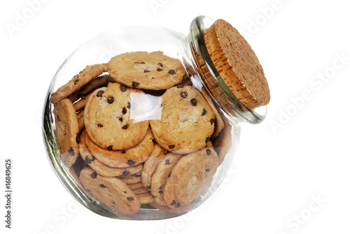 Fényképezés cookies in a jar with cork lid
