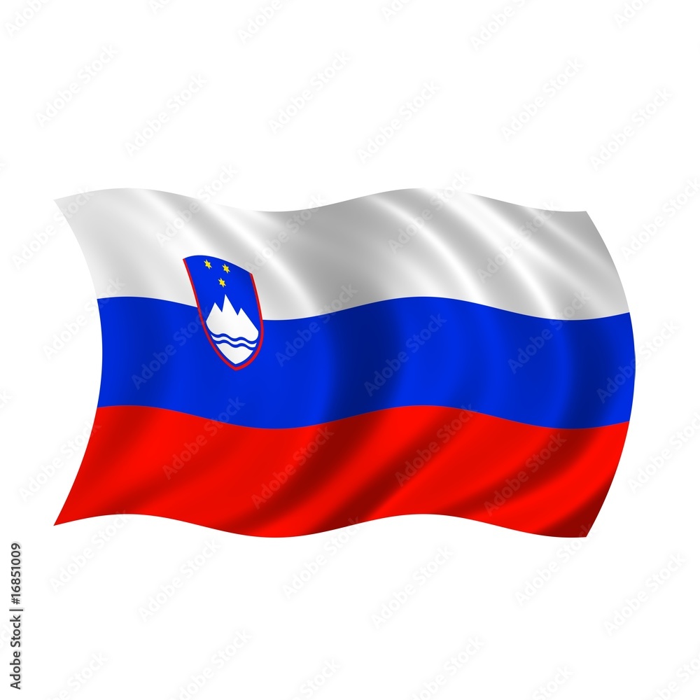 Fototapeta premium Flagge Slowenien