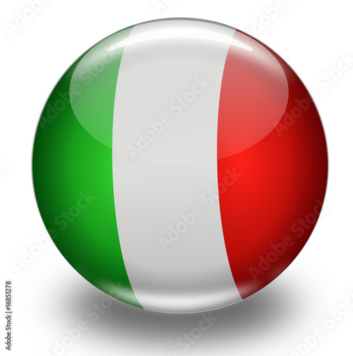 Kugel Italien Fahne
