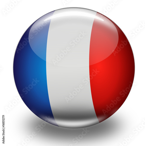 Kugel Frankreich Fahne