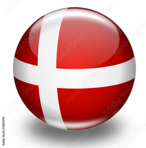 Kugel Dänemark Fahne
