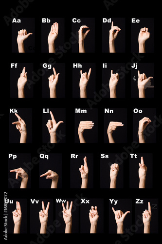 Obraz na płótnie Langage des signes