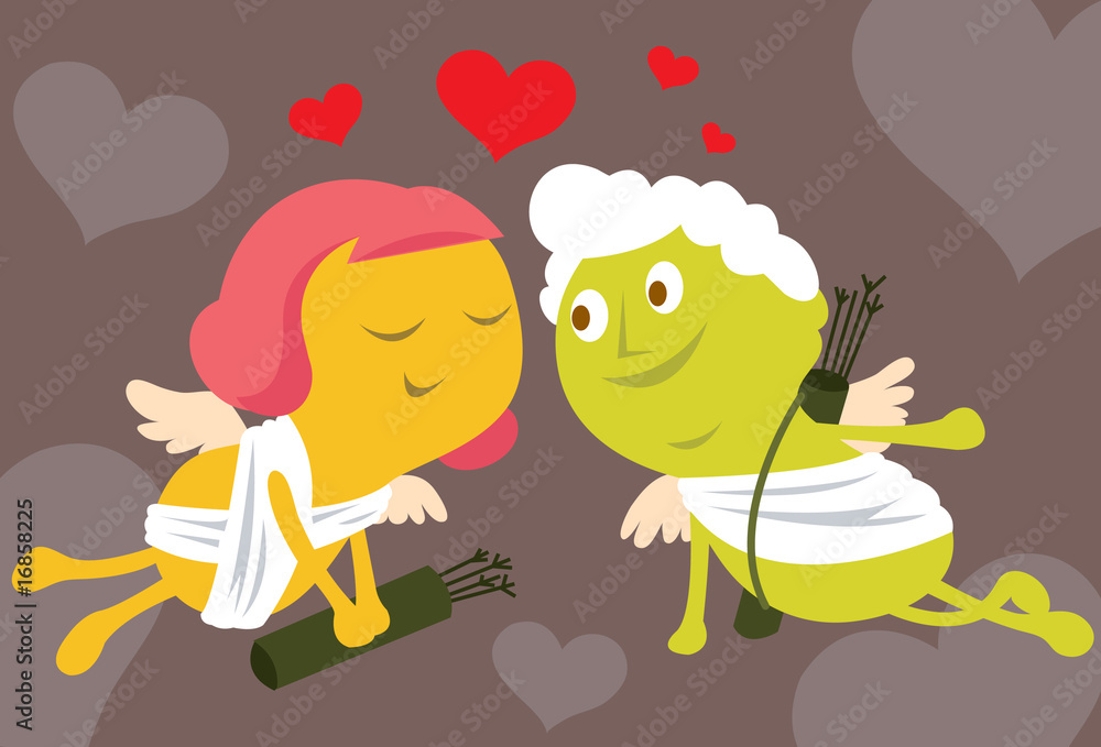 Cupid And Valentine Cupid And Valentine