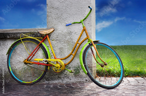 colorful old bike