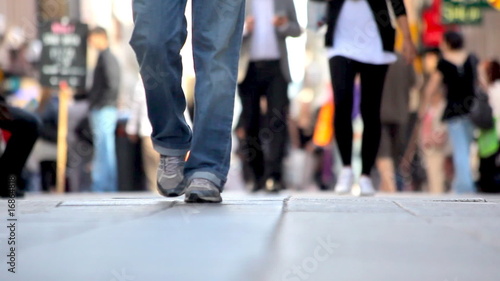 time lapse of day time pedestrians photo