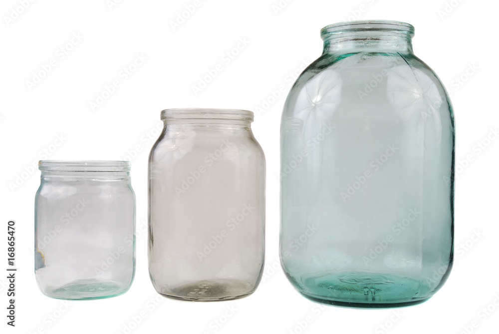 Old glass transparent bank Old glass transparent bank