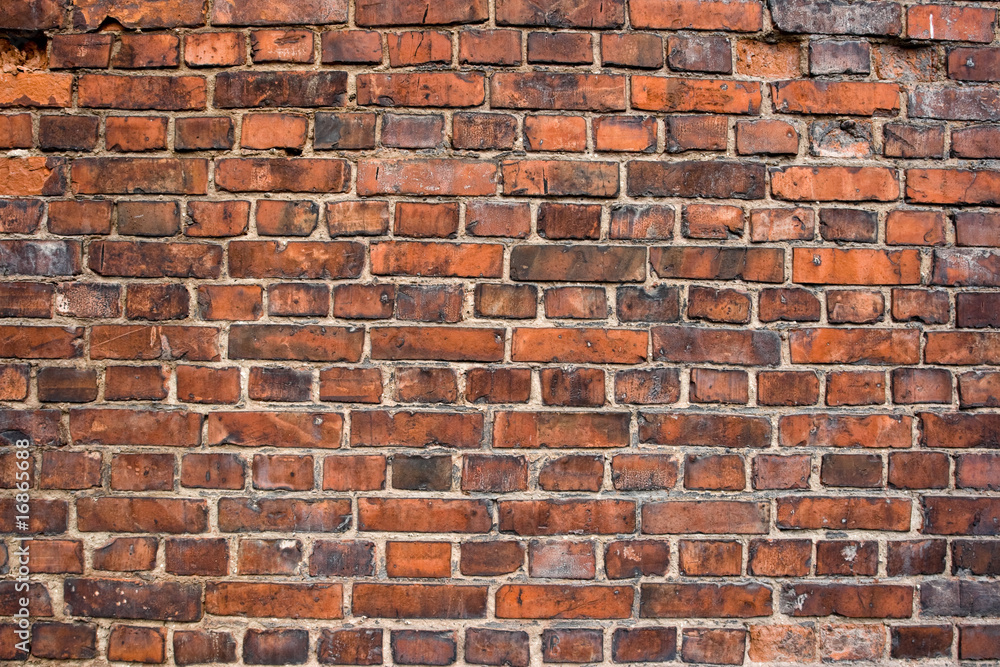 Obraz premium Stary ceglany mur