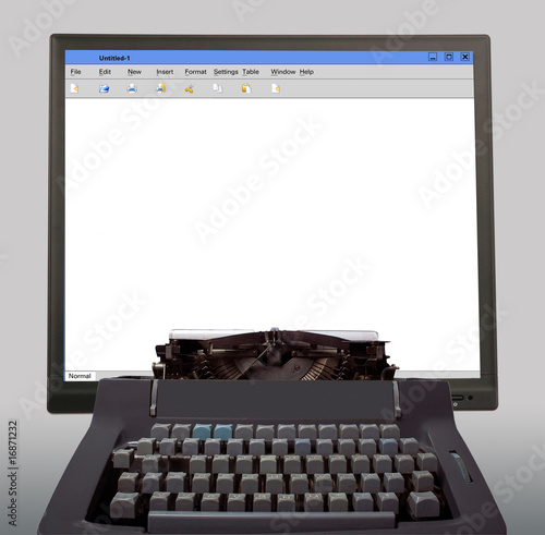 typewriter with touch screen