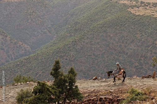 Vue sur le haut Atlas au Maroc photo