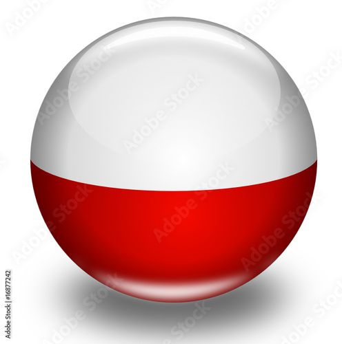 Kugel Polen Fahne