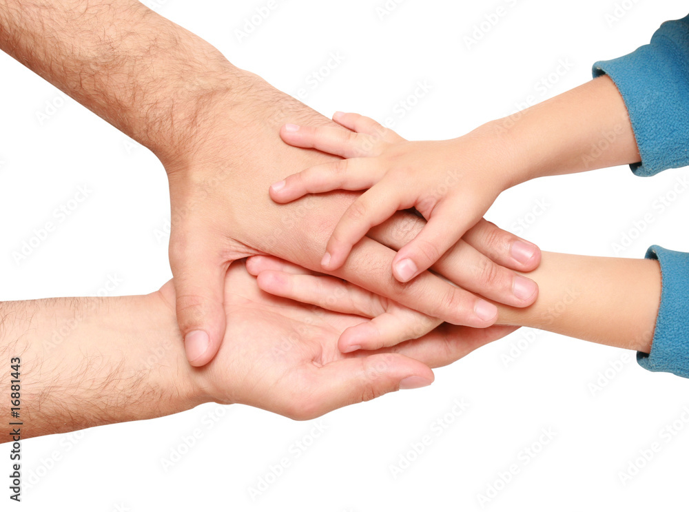 hands of the child in the hands of an adult male hands of the child in the hands of an adult male