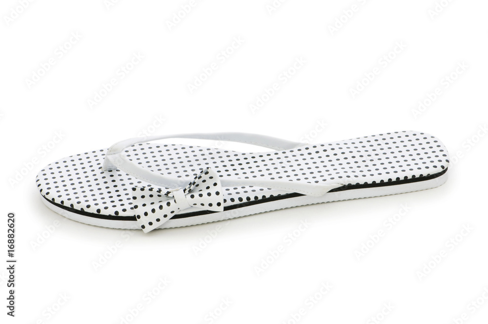 Summer shoes isolated on the white background Summer shoes isolated on the white background