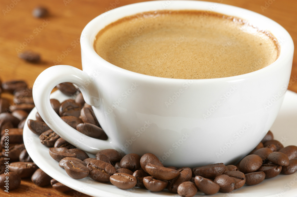 Coffee and beans Coffee and beans