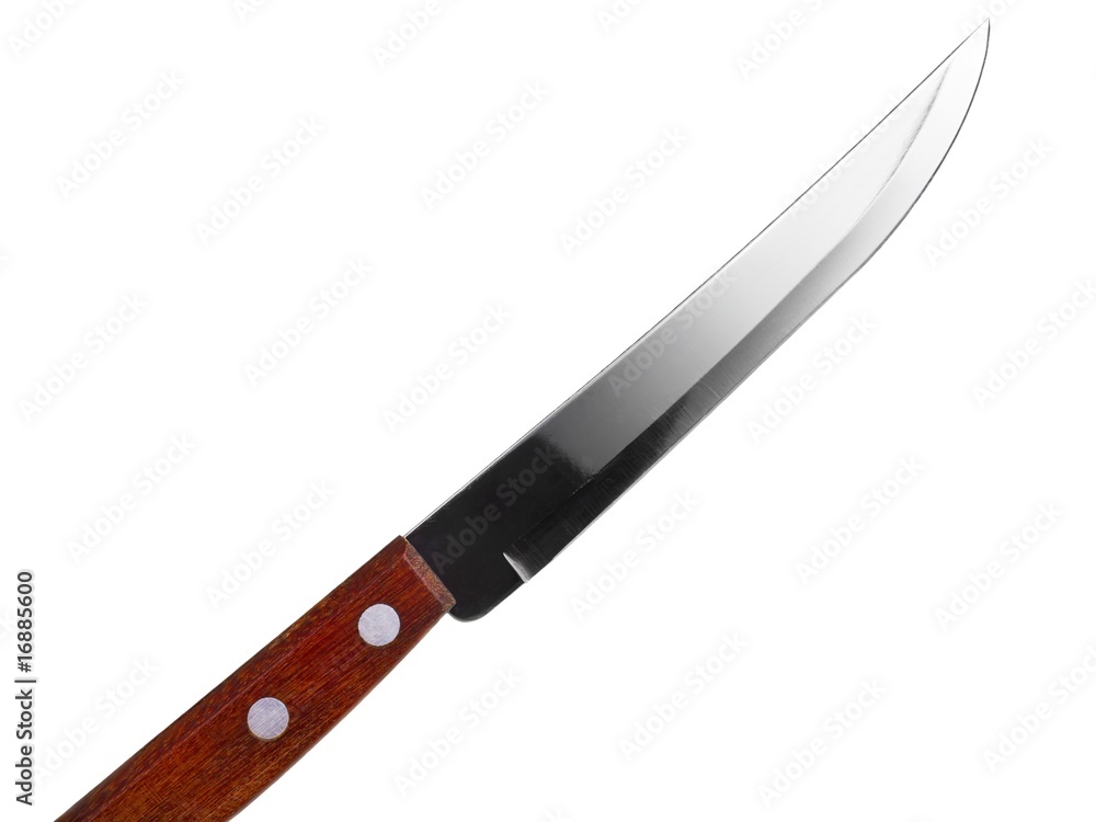 Sharp kitchen knife isolated on white background Sharp kitchen knife isolated on white background