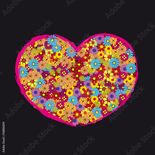 Retro Herz Liebe Valentinstag