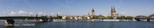 Cologne skyline, cathedral and Rhine