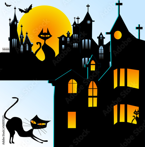 manoir d'Halloween