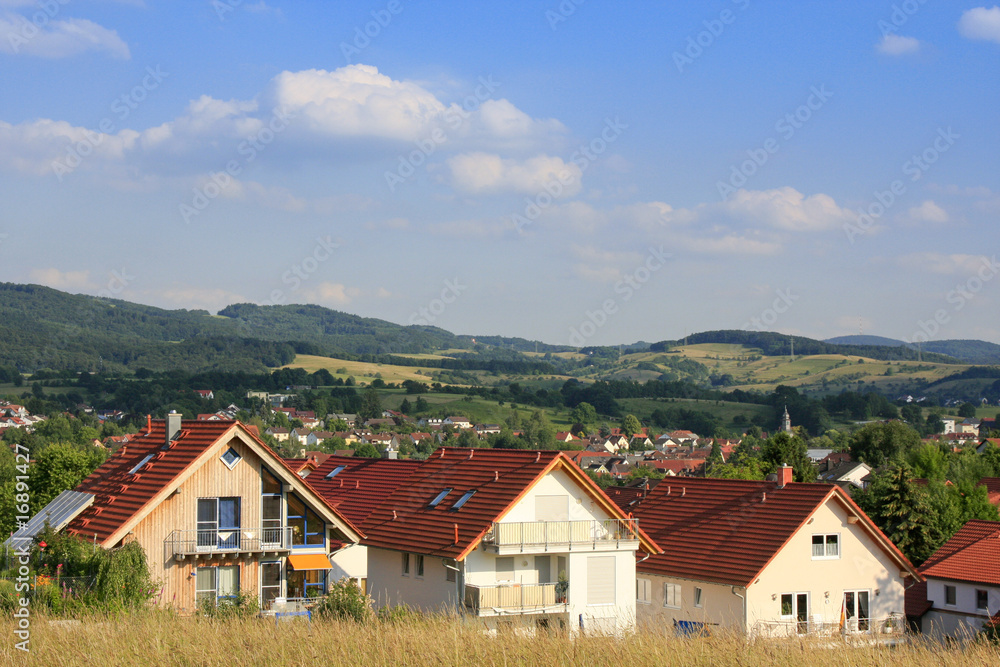 Blick auf Rimbach im Odenwald