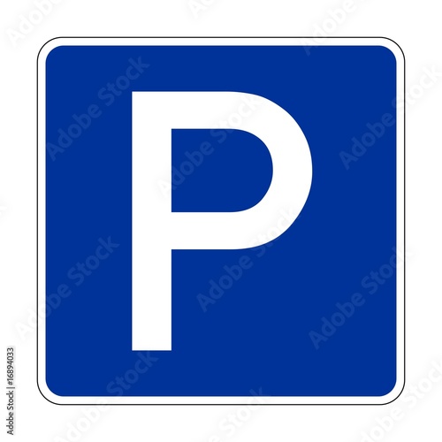Parkplatz Verkehrsschild Vektor