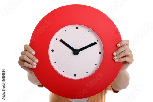 Holding Clock photo