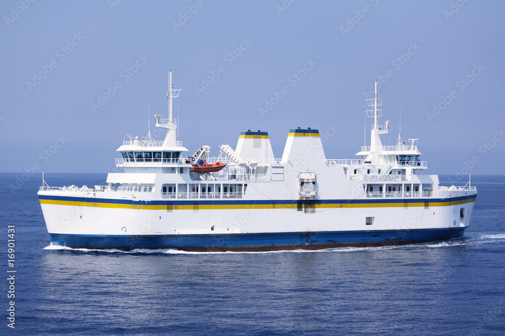 passenger and car ferry boat