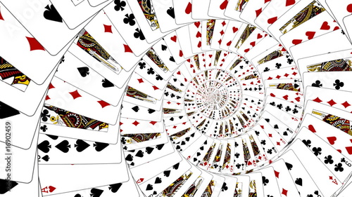 playing cards abstarct